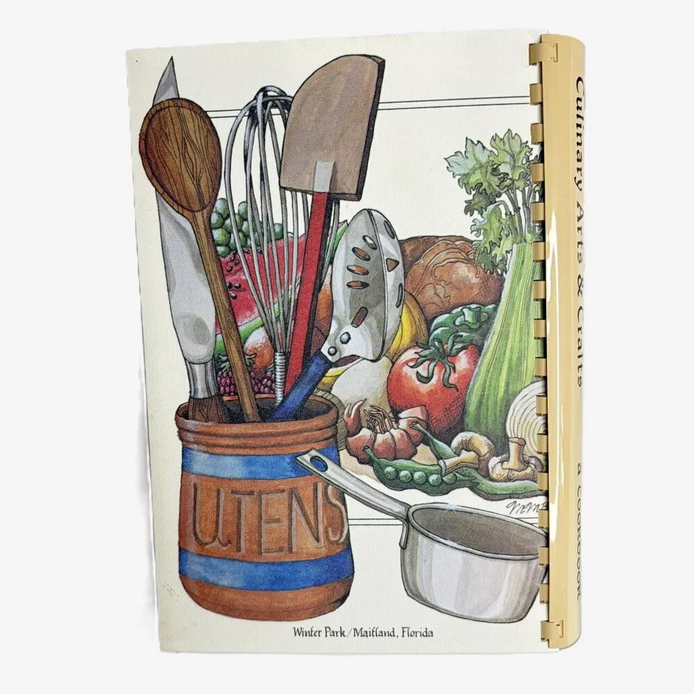 Vintage 1984 Culinary Arts & Crafts Cookbook Park Maitland School 1st Ed Florida